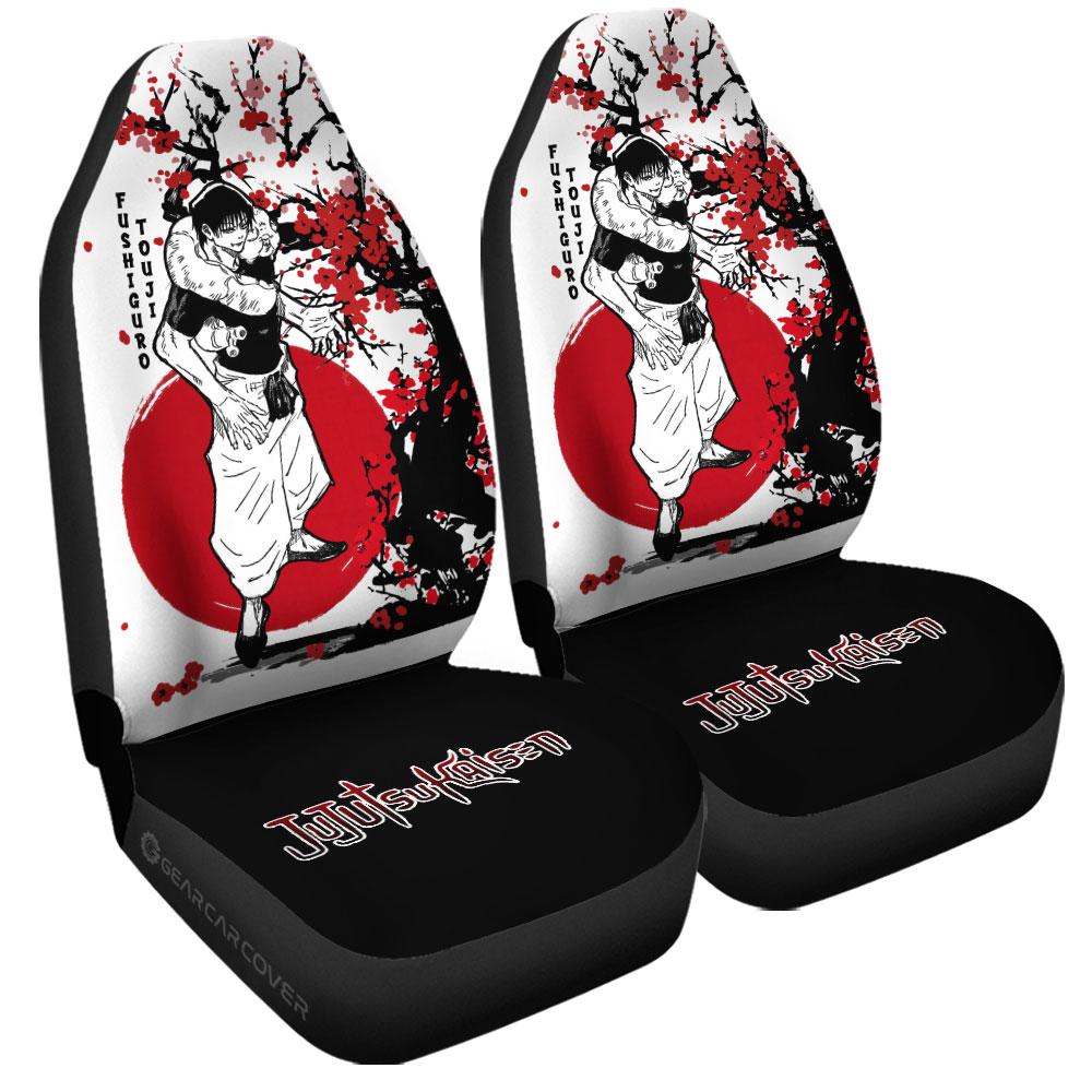 Toji Fushiguro Car Seat Covers Custom Japan Style Jujutsu Kaisen Anime Car Accessories - Gearcarcover - 3