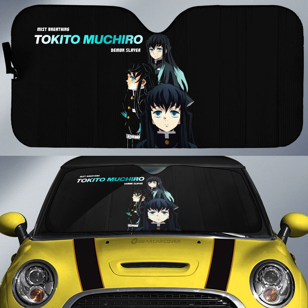 Tokitou Muichirou Car Sunshade Custom Demon Slayer Anime - Gearcarcover - 1