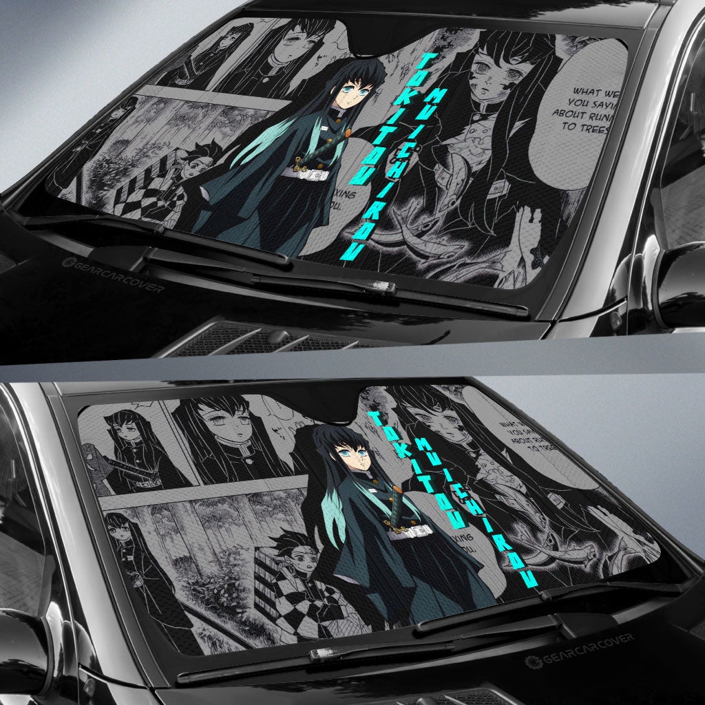 Tokitou Muichirou Car Sunshade Custom Demon Slayer Anime Mix Mangas - Gearcarcover - 2