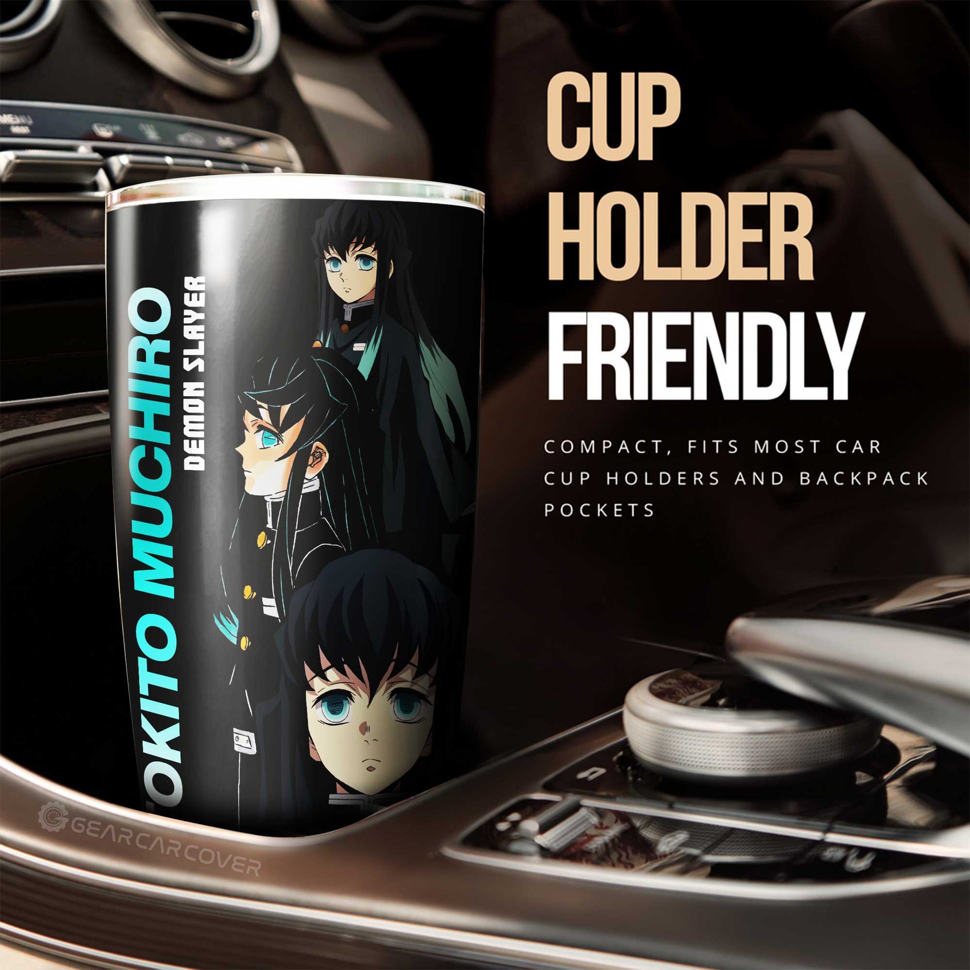 Tokitou Muichirou Tumbler Cup Custom Demon Slayer Anime - Gearcarcover - 2