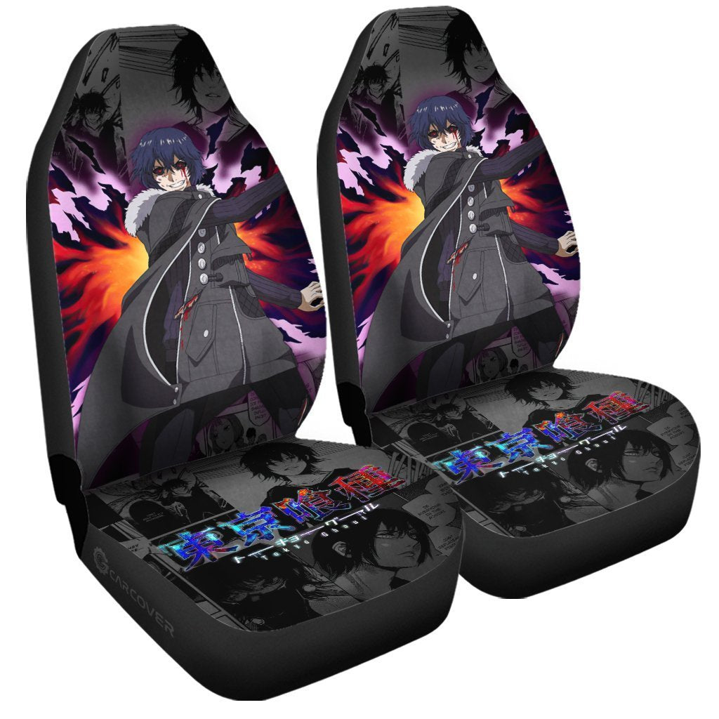 Tokyo Ghoul Ayato Kirishima Car Seat Covers Custom Anime Car Interior Accessories - Gearcarcover - 3
