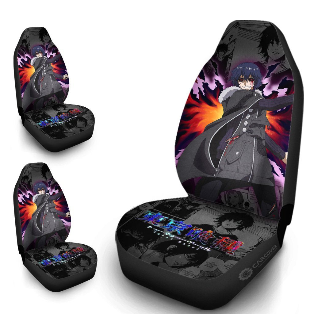 Tokyo Ghoul Ayato Kirishima Car Seat Covers Custom Anime Car Interior Accessories - Gearcarcover - 4