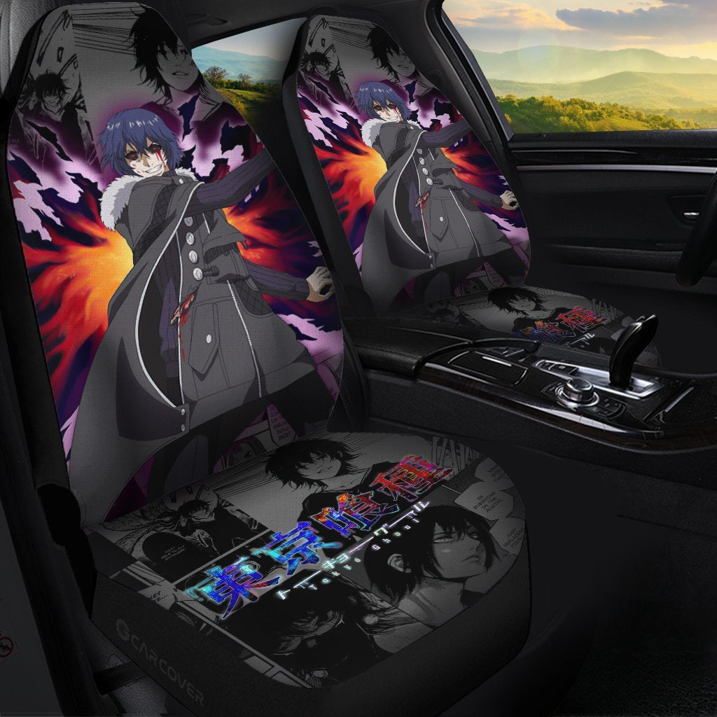 Tokyo Ghoul Ayato Kirishima Car Seat Covers Custom Anime Car Interior Accessories - Gearcarcover - 1