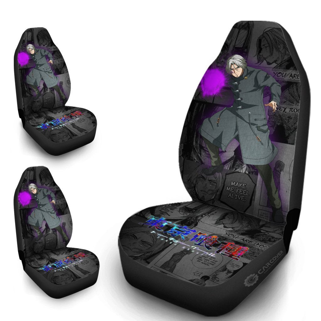 Tokyo Ghoul Renji Yomo Car Seat Covers Custom Anime Car Interior Accessories - Gearcarcover - 4