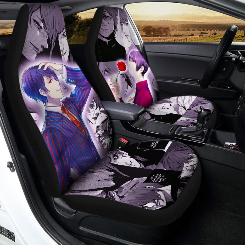 Tokyo Ghoul Shuu Tsukiyama Car Seat Covers Custom Anime Car Accessories - Gearcarcover - 2