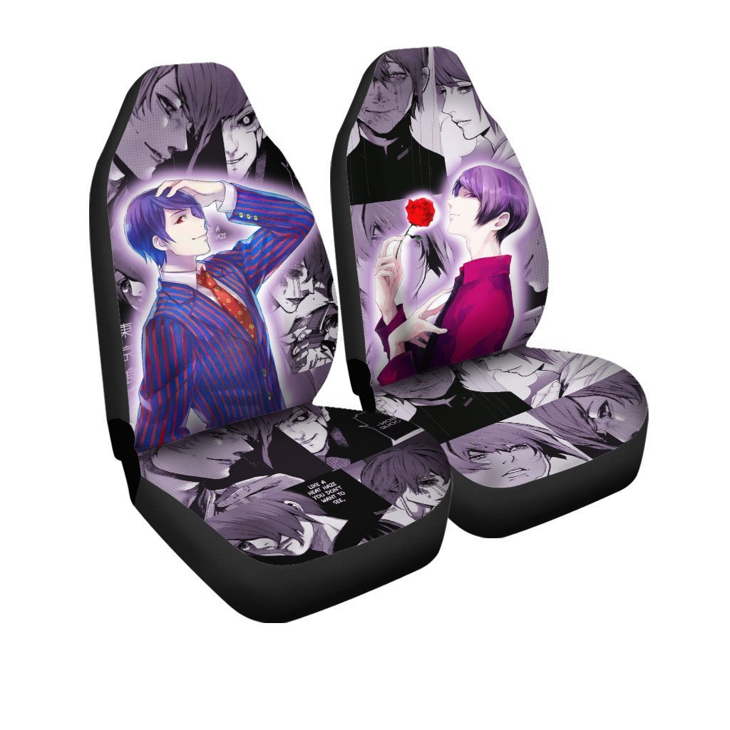 Tokyo Ghoul Shuu Tsukiyama Car Seat Covers Custom Anime Car Accessories - Gearcarcover - 3