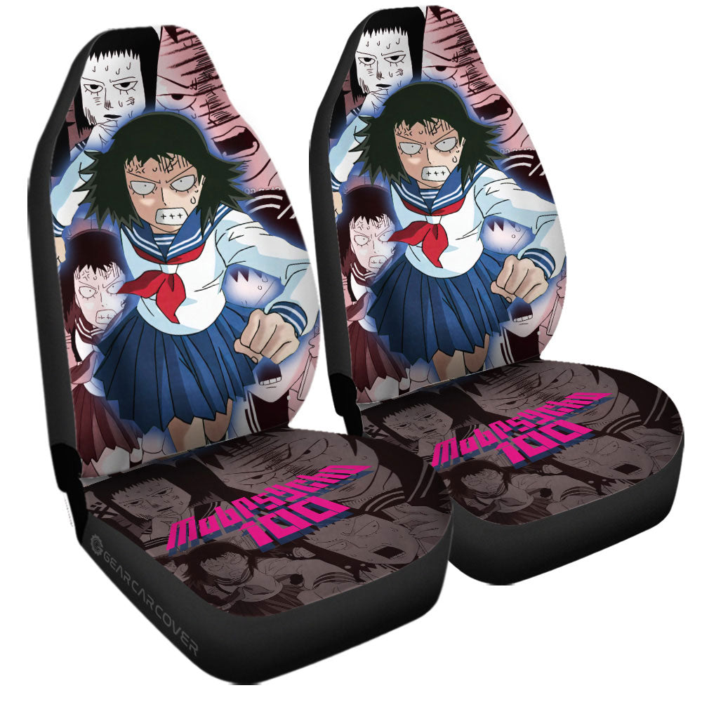 Tome Kurata Car Seat Covers Custom Mob Psycho 100 Anime Car Accessories - Gearcarcover - 3