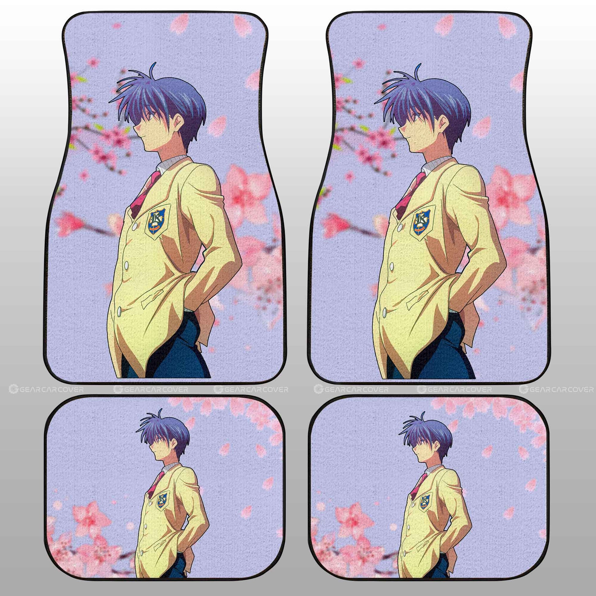 Tomoya Okazaki Car Floor Mats Custom Clannad Anime Car Accessories - Gearcarcover - 2