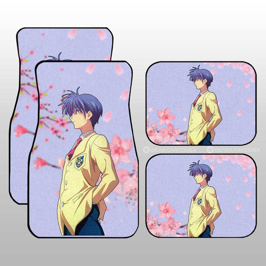 Tomoya Okazaki Car Floor Mats Custom Clannad Anime Car Accessories - Gearcarcover - 1