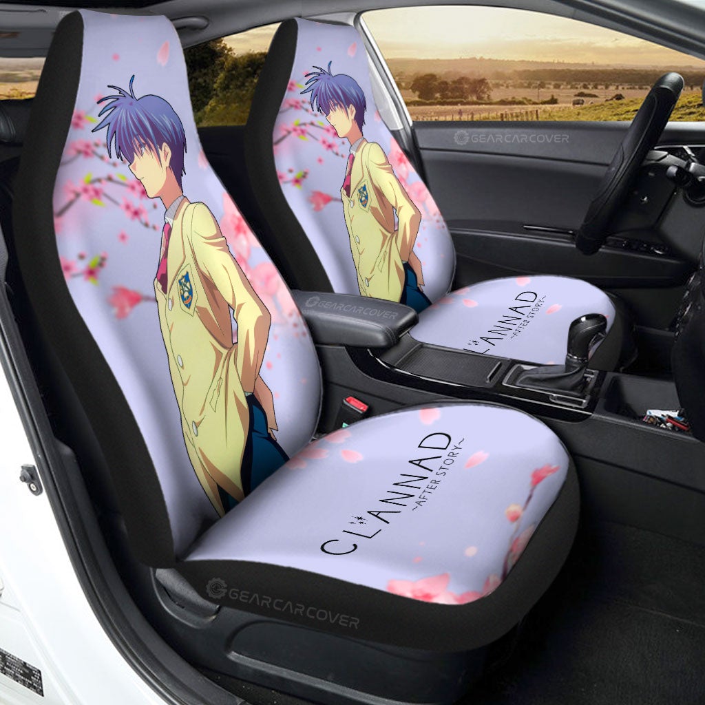 Tomoya Okazaki Car Seat Covers Custom Clannad Anime Car Accessories - Gearcarcover - 1