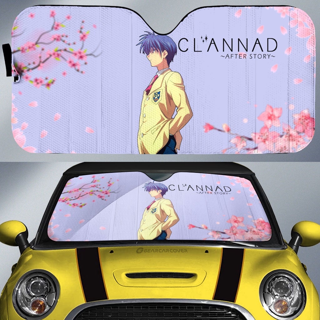 Tomoya Okazaki Car Sunshade Custom Clannad Anime Car Accessories - Gearcarcover - 1
