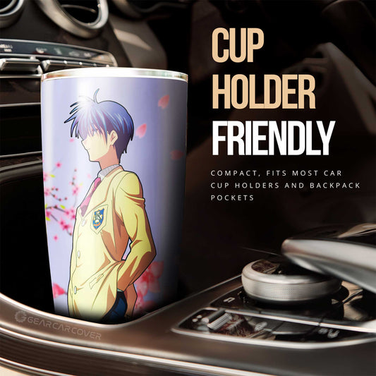 Tomoya Okazaki Tumbler Cup Custom Clannad Anime Car Accessories - Gearcarcover - 2