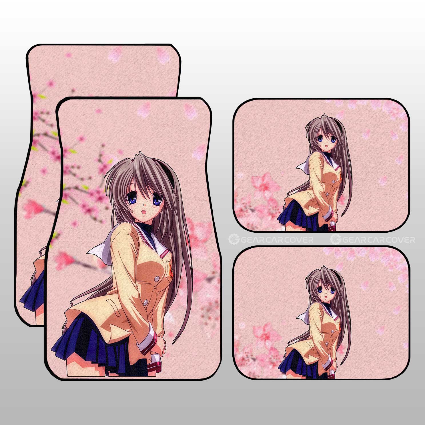 Tomoyo Sakagami Car Floor Mats Custom Clannad Anime Car Accessories - Gearcarcover - 1