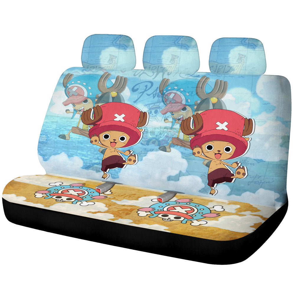 Tony Tony Chopper Car Back Seat Covers Custom One Piece Map Anime Car Accessories - Gearcarcover - 1