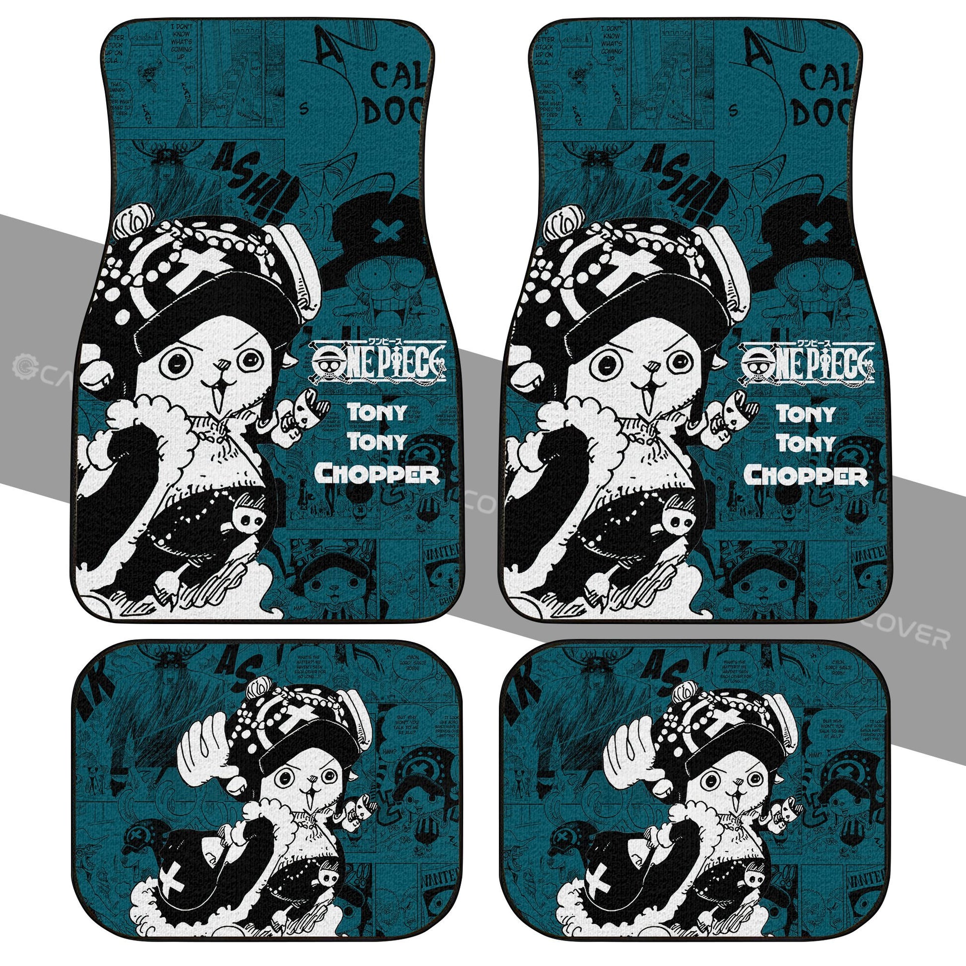 Tony Tony Chopper Car Floor Mats Custom Anime Mix Manga One Piece Car Interior Accessories - Gearcarcover - 2