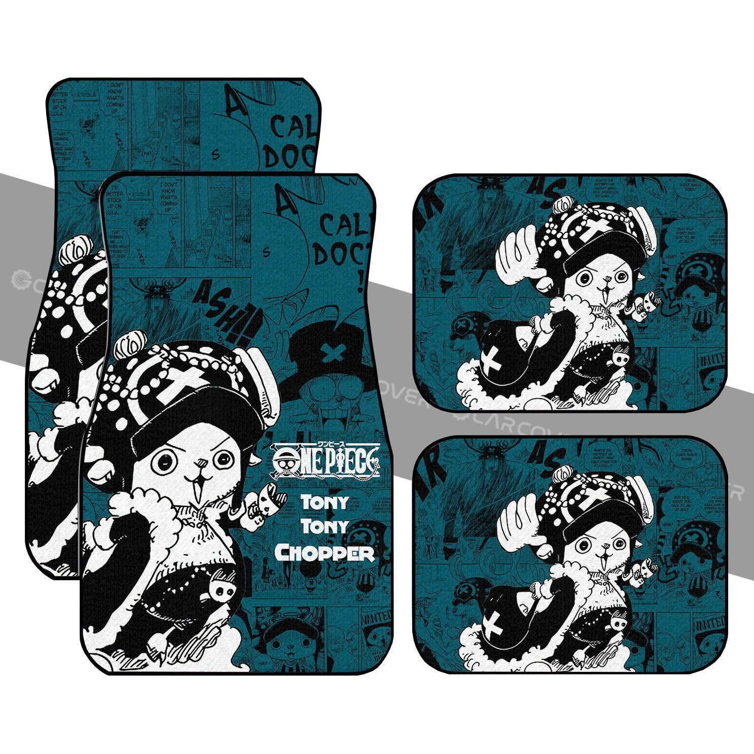 Tony Tony Chopper Car Floor Mats Custom Anime Mix Manga One Piece Car Interior Accessories - Gearcarcover - 1