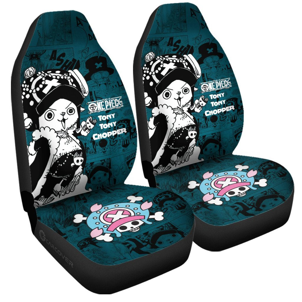 Tony Tony Chopper Car Seat Covers Custom Anime Mix Manga One Piece Car Interior Accessories - Gearcarcover - 3