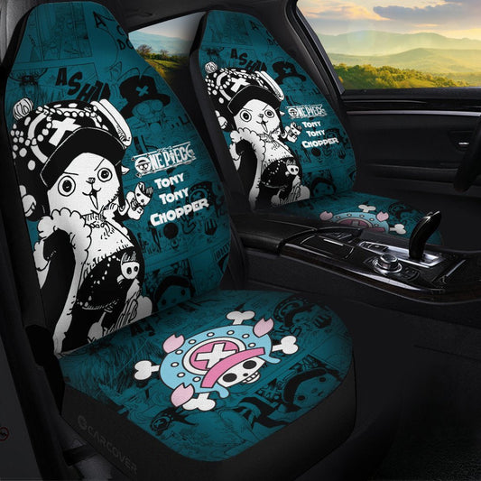 Tony Tony Chopper Car Seat Covers Custom Anime Mix Manga One Piece Car Interior Accessories - Gearcarcover - 1