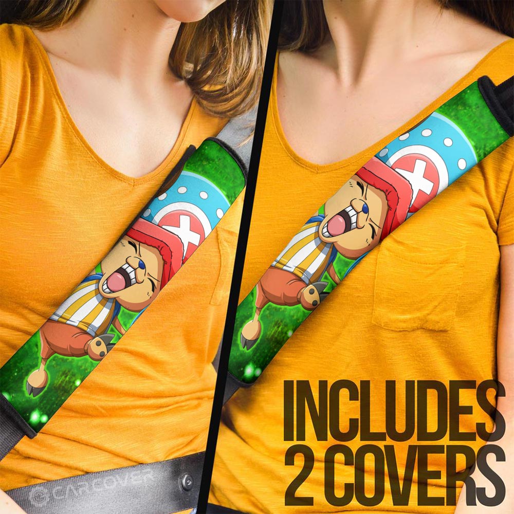 Tony Tony Chopper Seat Belt Covers Custom One Piece Anime Car Accessoriess - Gearcarcover - 3