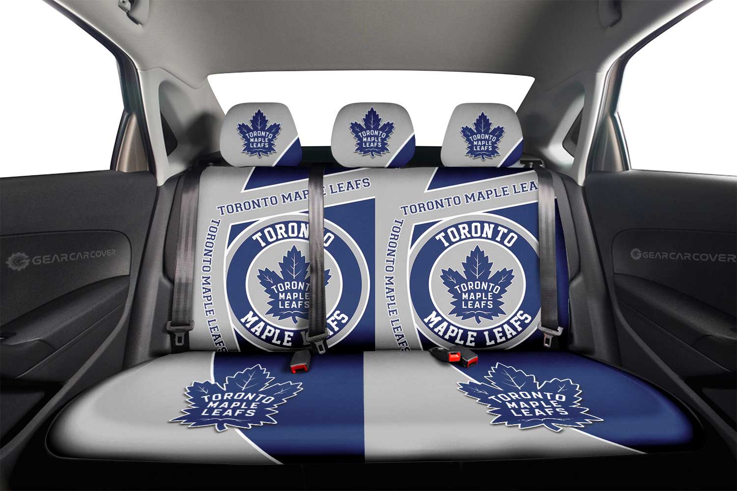 Toronto Maple Leafs Car Back Seat Cover Custom Car Accessories For Fans - Gearcarcover - 2