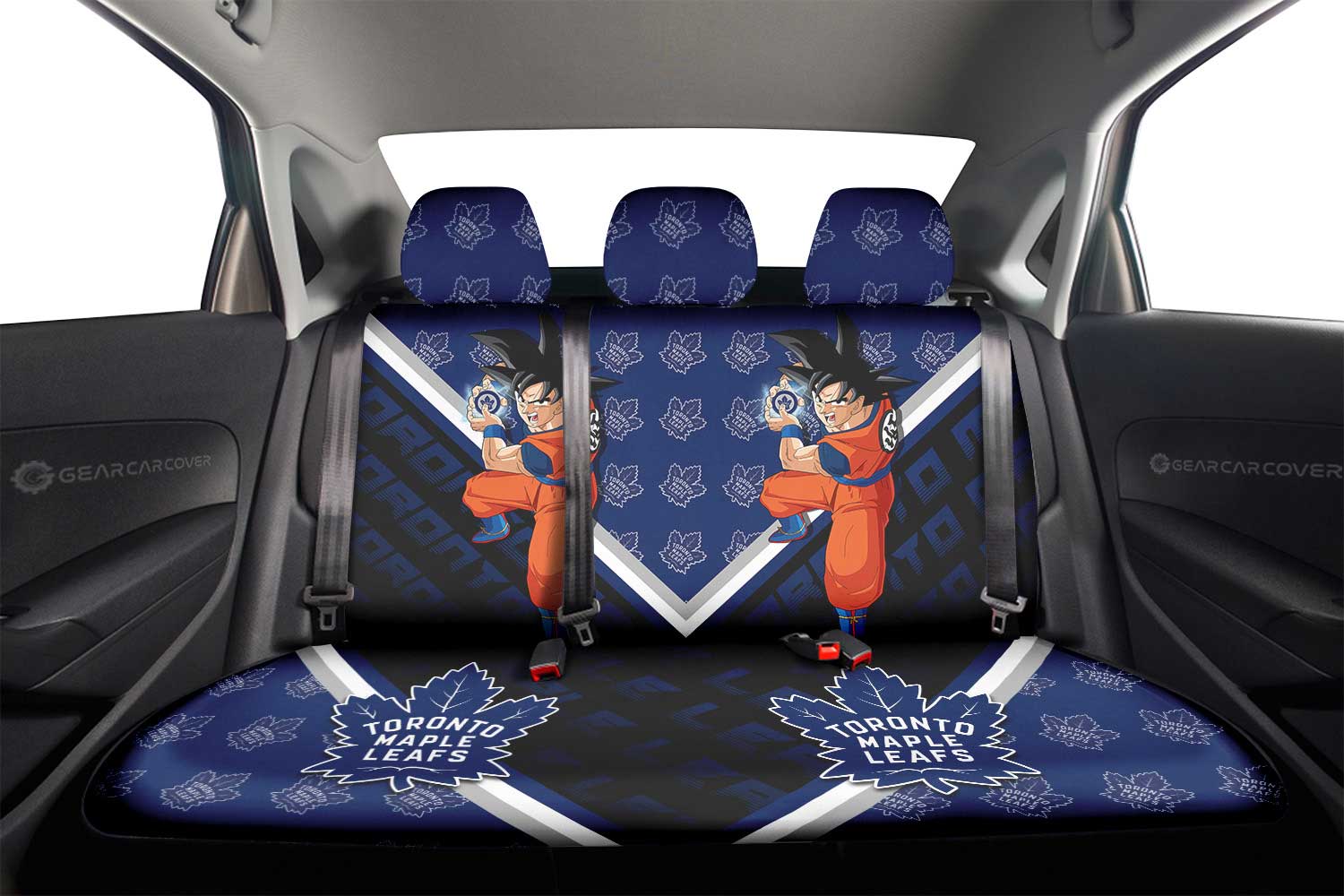 Toronto Maple Leafs Car Back Seat Cover Custom Car Decorations For Fans - Gearcarcover - 2