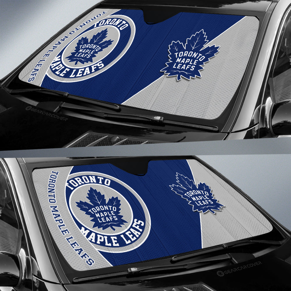 Toronto Maple Leafs Car Sunshade Custom Car Accessories For Fans - Gearcarcover - 2