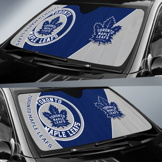 Toronto Maple Leafs Car Sunshade Custom Car Accessories For Fans - Gearcarcover - 2