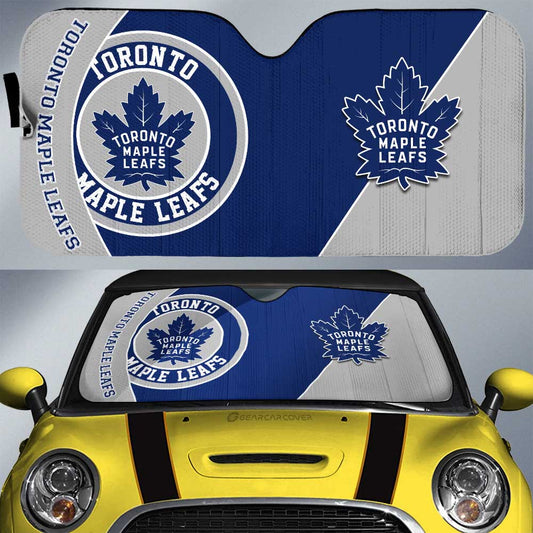 Toronto Maple Leafs Car Sunshade Custom Car Accessories For Fans - Gearcarcover - 1