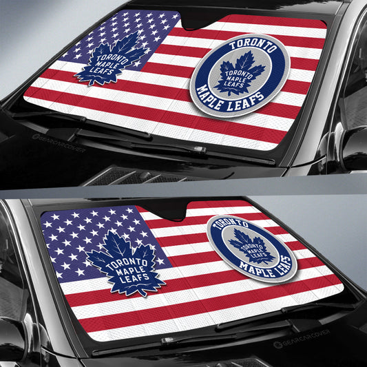 Toronto Maple Leafs Car Sunshade Custom Car Accessories - Gearcarcover - 2