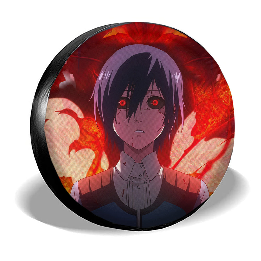 Touka Kirishima Spare Tire Covers Custom Tokyo Ghoul Anime Car Accessories - Gearcarcover - 2