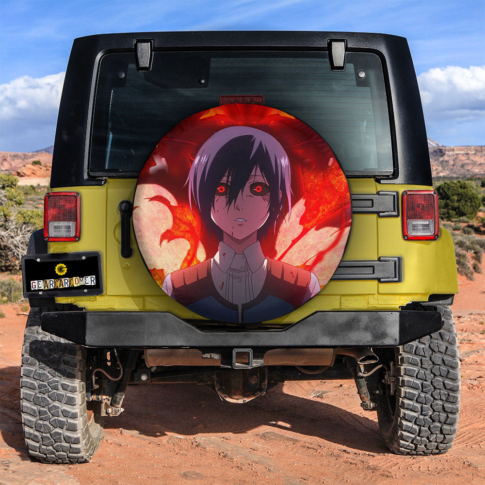 Touka Kirishima Spare Tire Covers Custom Tokyo Ghoul Anime Car Accessories - Gearcarcover - 3