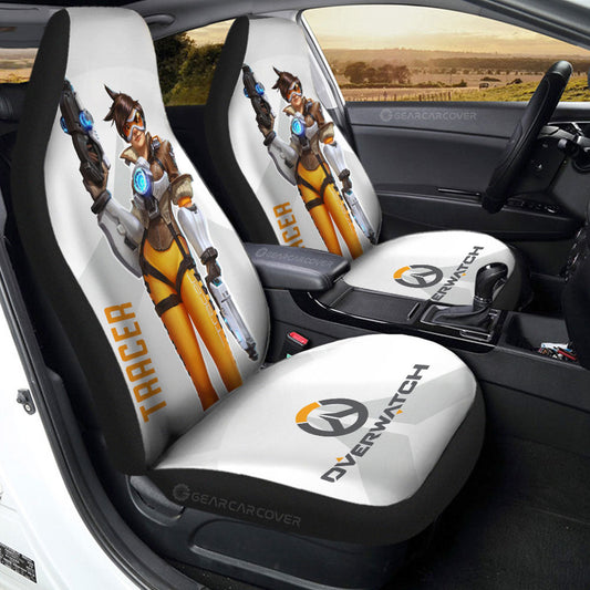 Tracer Car Seat Covers Custom Overwatch - Gearcarcover - 2