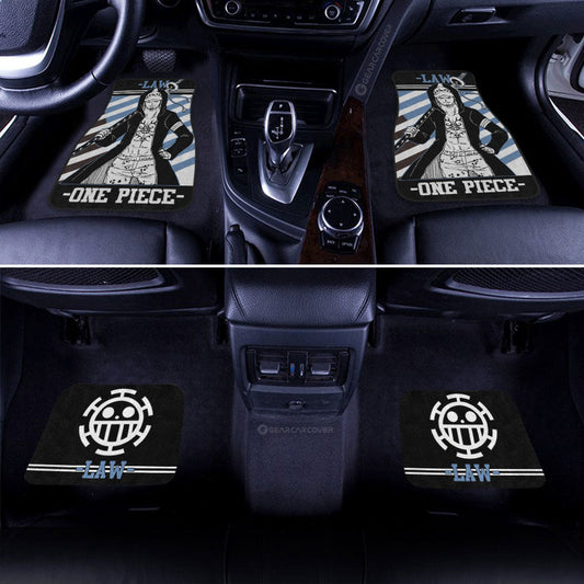 Trafalgar D. Water Law Car Floor Mats Custom One Piece Anime Car Accessories - Gearcarcover - 2