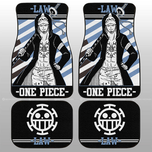 Trafalgar D. Water Law Car Floor Mats Custom One Piece Anime Car Accessories - Gearcarcover - 1