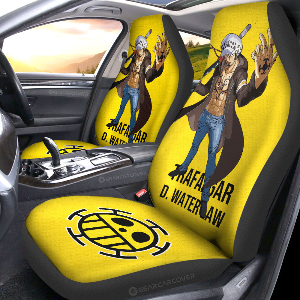 Trafalgar Law Car Seat Covers Custom One Piece Anime Car Accessories