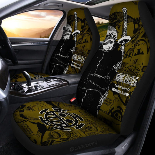 Trafalgar D. Water Law Car Seat Covers Custom Anime Mix Manga One Piece Car Interior Accessories - Gearcarcover - 2