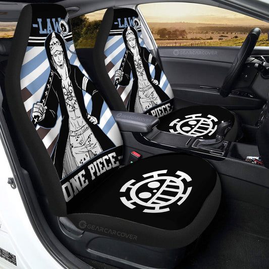 Trafalgar D. Water Law Car Seat Covers Custom One Piece Anime Car Accessories - Gearcarcover - 2