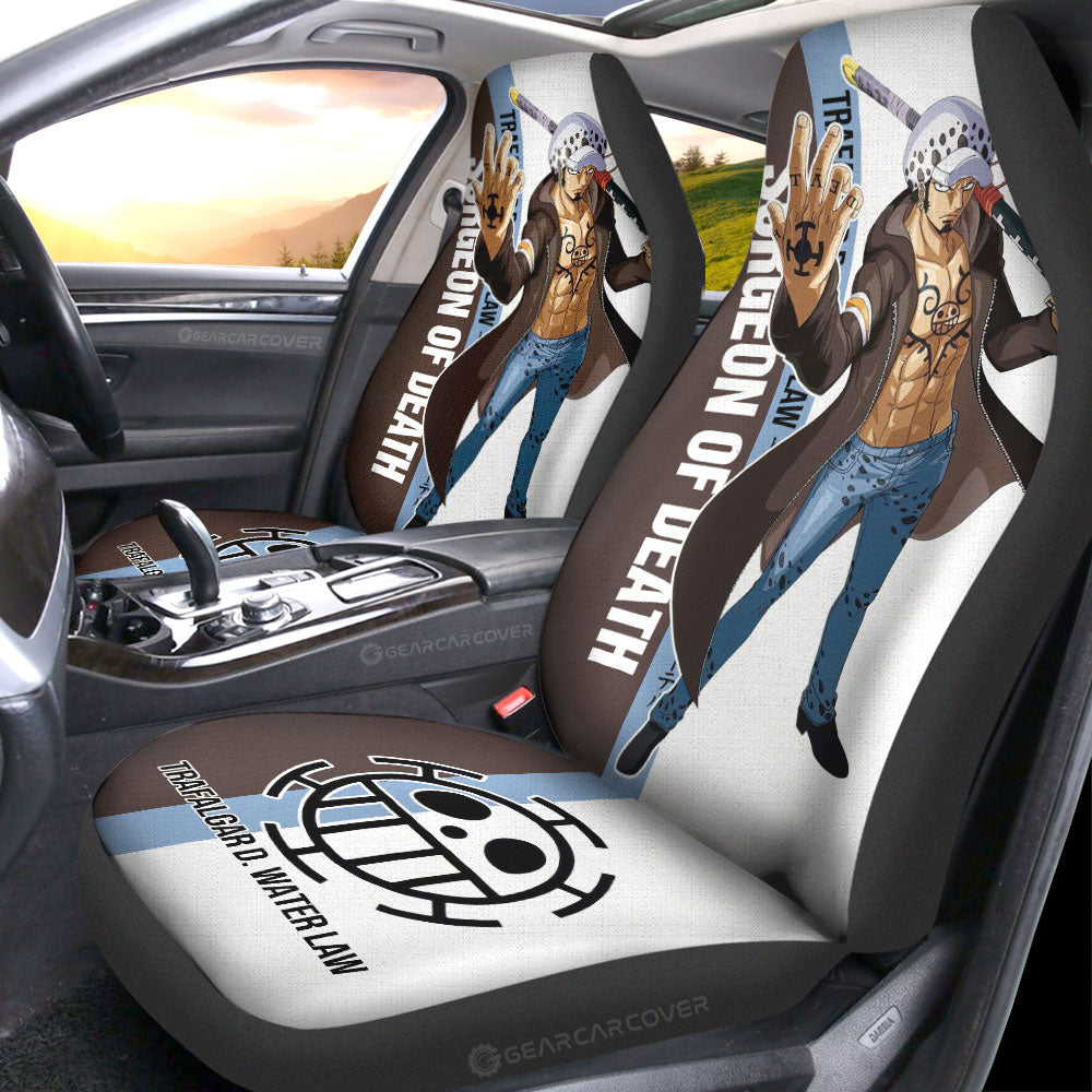 Trafalgar D. Water Law Car Seat Covers Custom One Piece Car Accessories For Anime Fans - Gearcarcover - 2