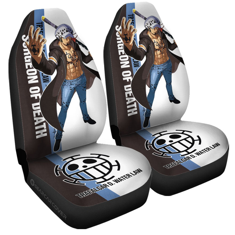 Trafalgar D. Water Law Car Seat Covers Custom One Piece Car Accessories For Anime Fans - Gearcarcover - 3