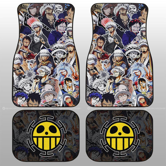 Trafalgar D. Water Law Funny Car Floor Mats Custom Anime Car Accessories For One Piece Fans - Gearcarcover - 2