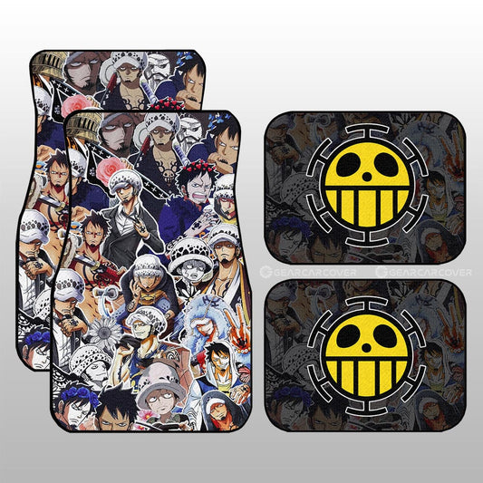 Trafalgar D. Water Law Funny Car Floor Mats Custom Anime Car Accessories For One Piece Fans - Gearcarcover - 1