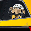 Trafalgar D. Water Law Hitting Glass Car Sticker Custom One Piece Anime Car Accessories For Anime Fans - Gearcarcover - 2
