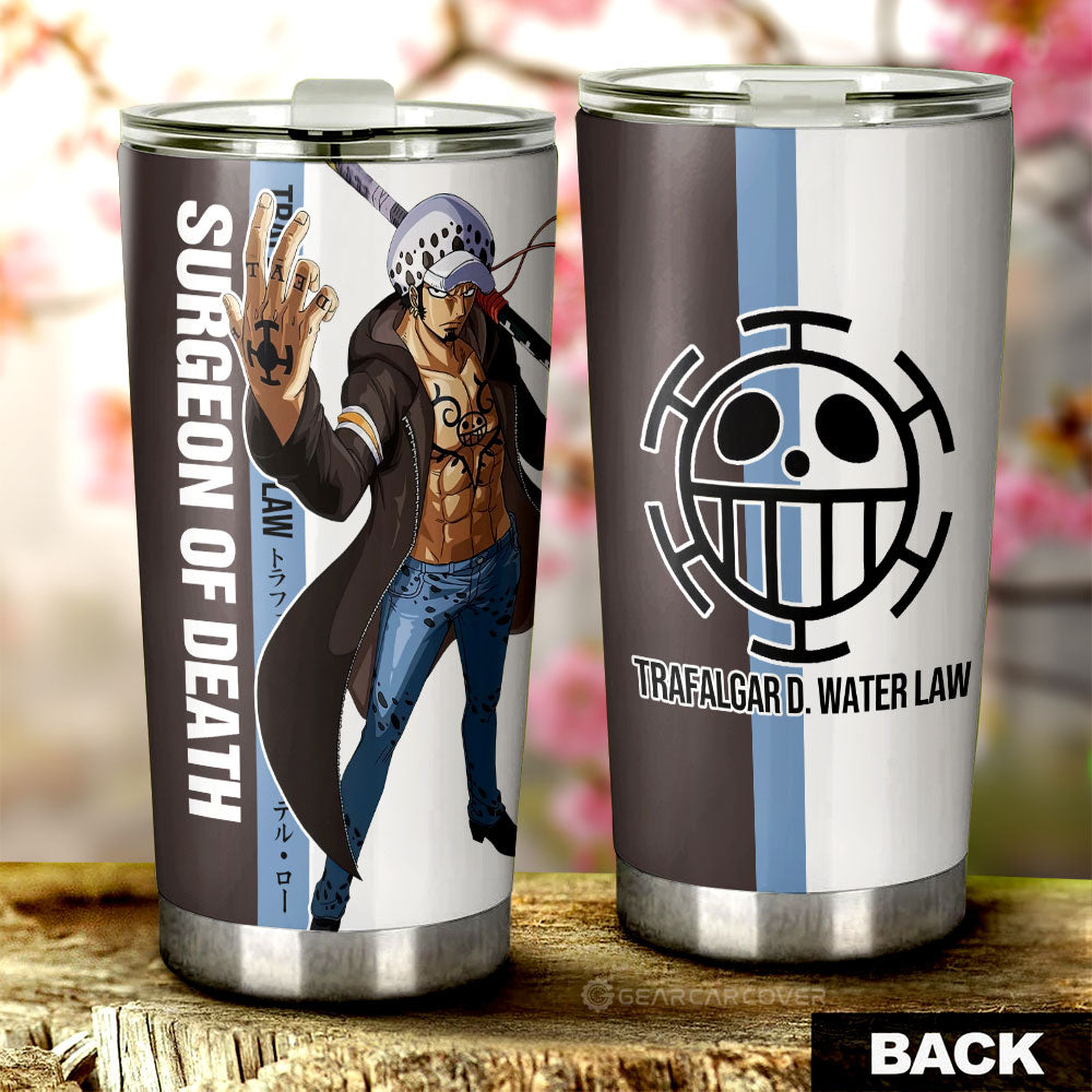Trafalgar D. Water Law Tumbler Cup Custom One Piece Car Accessories For Anime Fans - Gearcarcover - 3