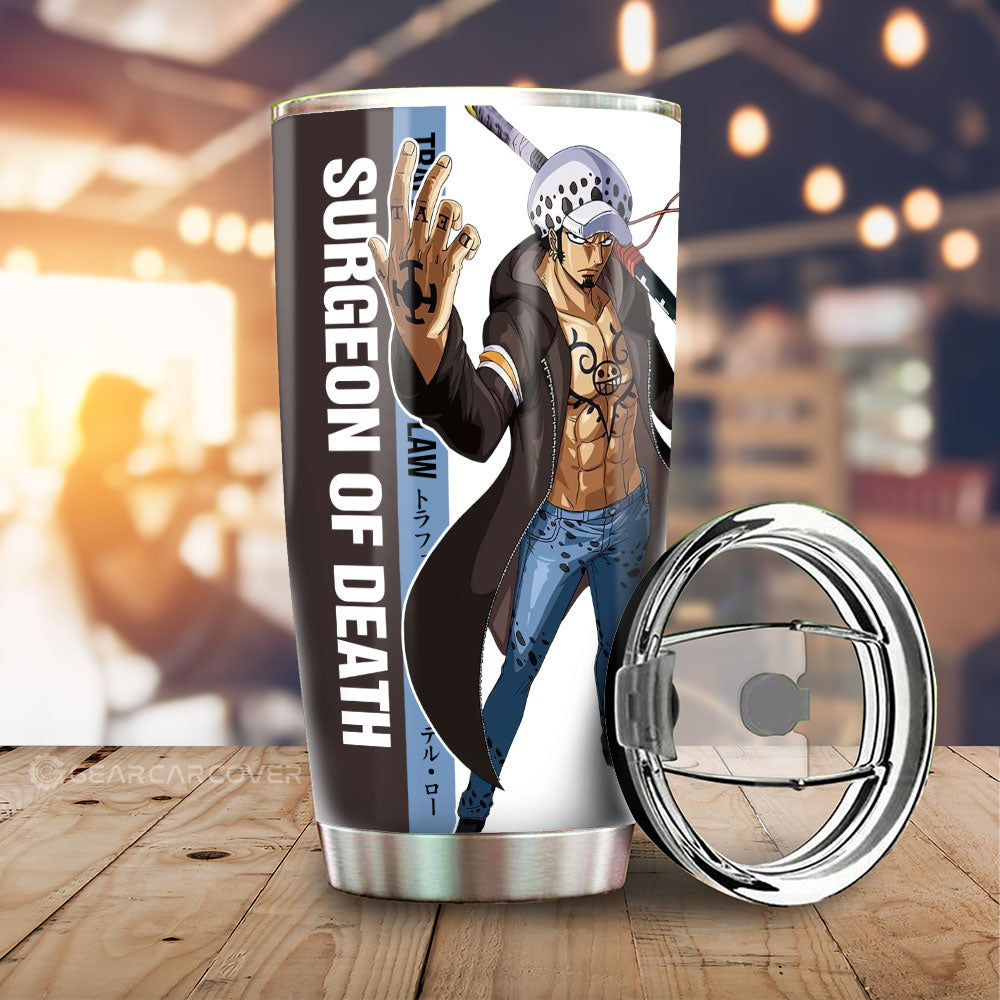 Trafalgar D. Water Law Tumbler Cup Custom One Piece Car Accessories For Anime Fans - Gearcarcover - 1