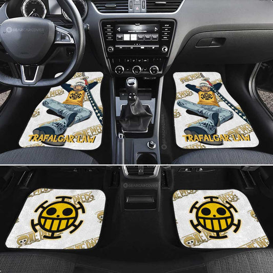 Trafalgar Law Car Floor Mats Custom One Piece Anime - Gearcarcover - 2