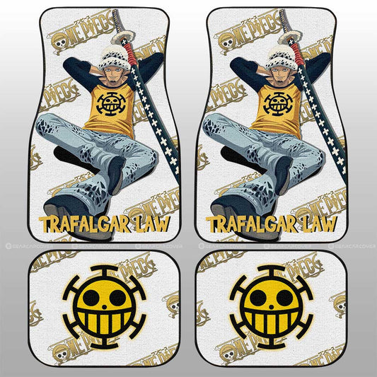 Trafalgar Law Car Floor Mats Custom One Piece Anime - Gearcarcover - 1