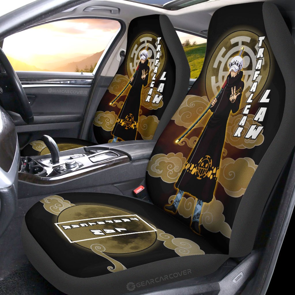 Trafalgar Law Car Seat Covers Custom For One Piece Anime Fans - Gearcarcover - 2
