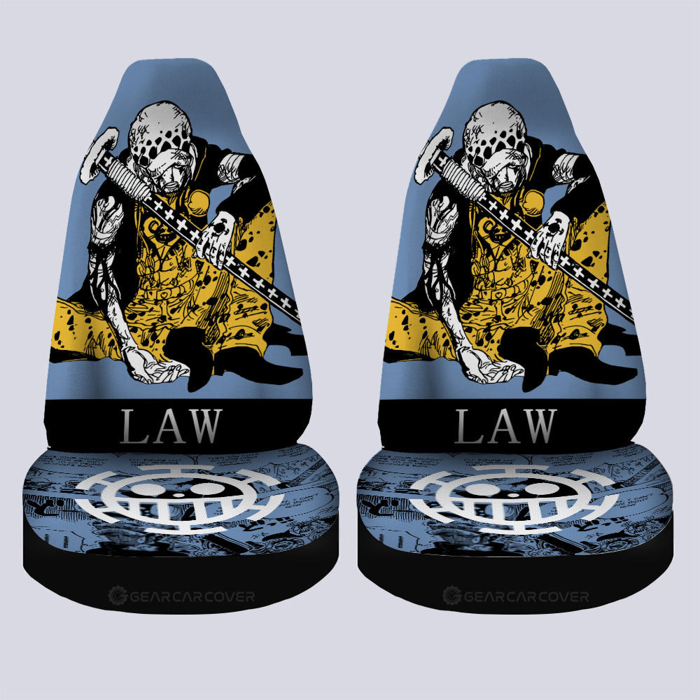 Trafalgar Law Car Seat Covers Custom One Piece Anime Car Accessories - Gearcarcover - 4