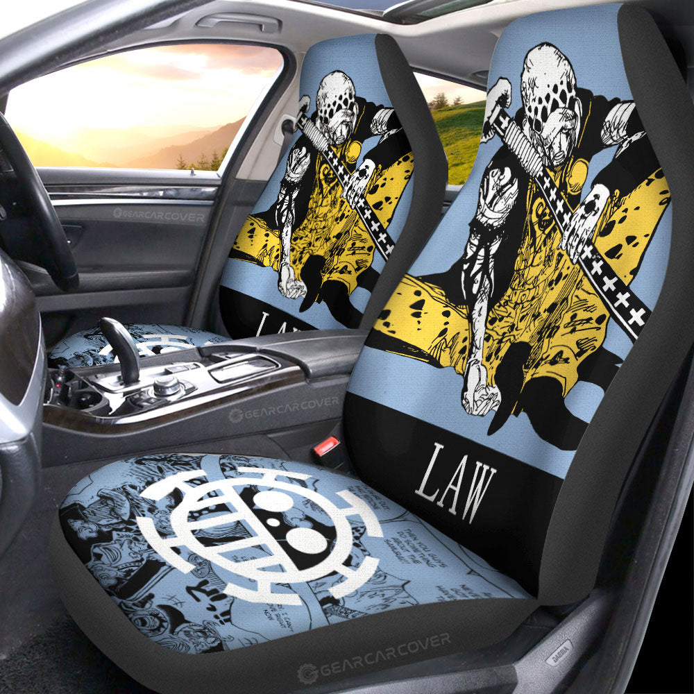 Trafalgar Law Car Seat Covers Custom One Piece Anime Car Accessories - Gearcarcover - 1