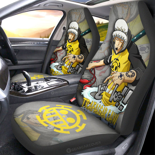 Trafalgar Law Car Seat Covers Custom One Piece Anime Car Accessories - Gearcarcover - 1